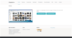 Desktop Screenshot of explorerplusplus.com